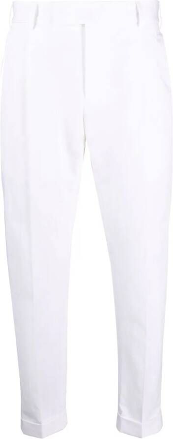 PT Torino Broek met toelopende pijpen Wit