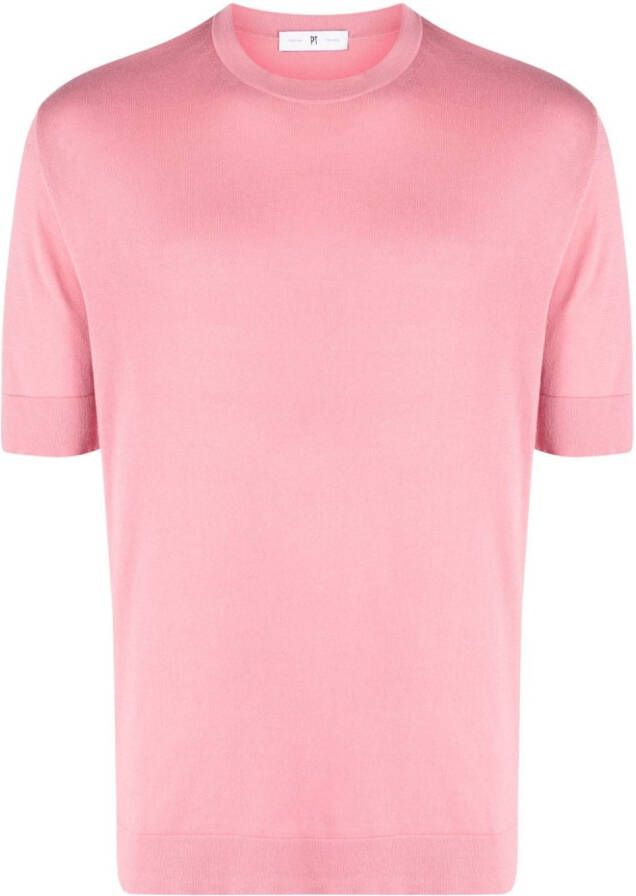 PT Torino Fijngebreid T-shirt Roze