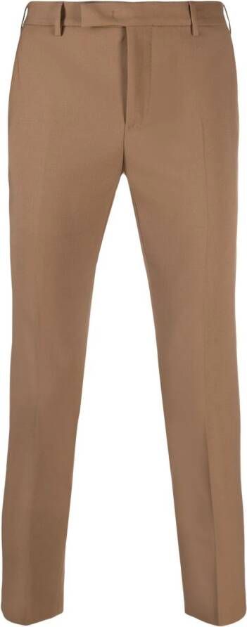 PT Torino Geplooide pantalon Bruin
