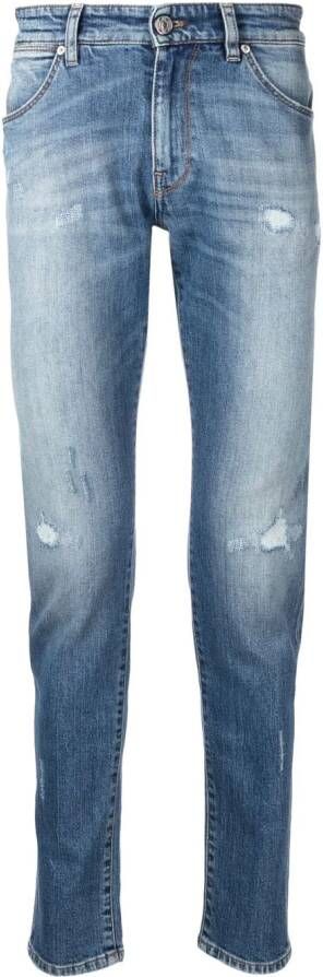 PT Torino Gerafelde jeans Blauw