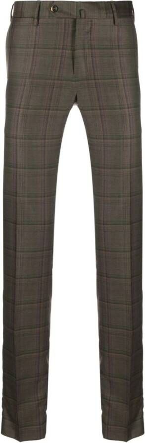 PT Torino Geruite broek Groen