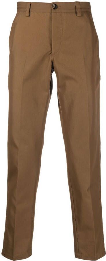 PT Torino Broek met toelopende pijpen Bruin