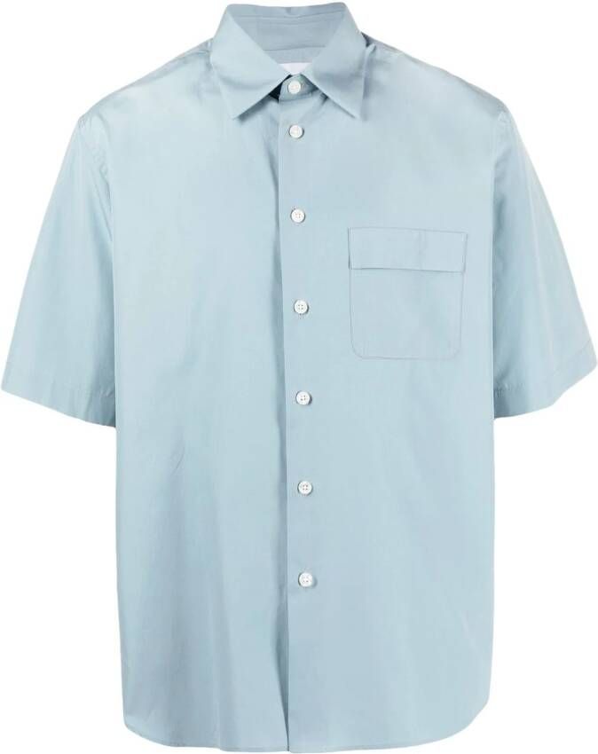 PT Torino Overhemd met opgestikte zak Blauw