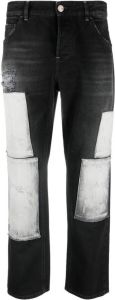 PT Torino Jeans met patchdetail Zwart