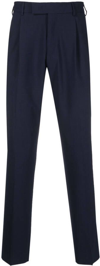 PT Torino Geplooide chino Blauw