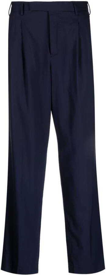 PT Torino Broek met toelopende pijpen Blauw