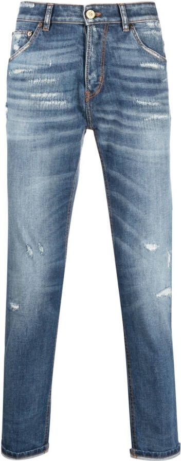 PT Torino Gerafelde jeans Blauw