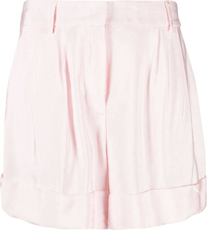 PT Torino Shorts met opgeslagen zoom Roze