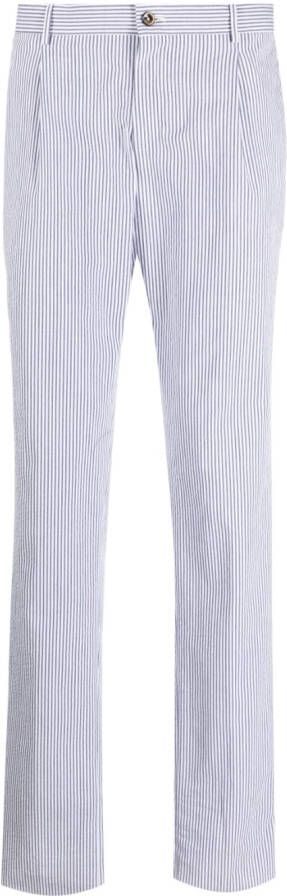 PT Torino Gestreepte broek Wit