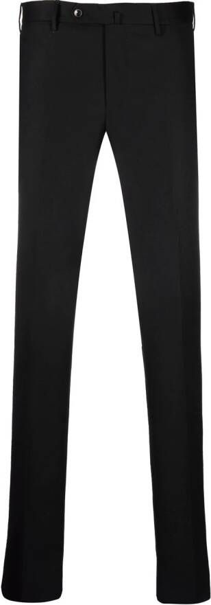PT Torino Geplooide pantalon Zwart
