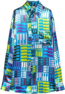 PUCCI Blouse met abstract patroon Blauw