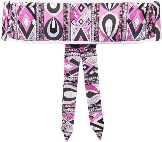 PUCCI Bikinitop met grafische print Roze