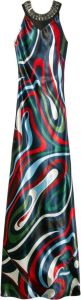 PUCCI Maxi-jurk met colourblocking Veelkleurig