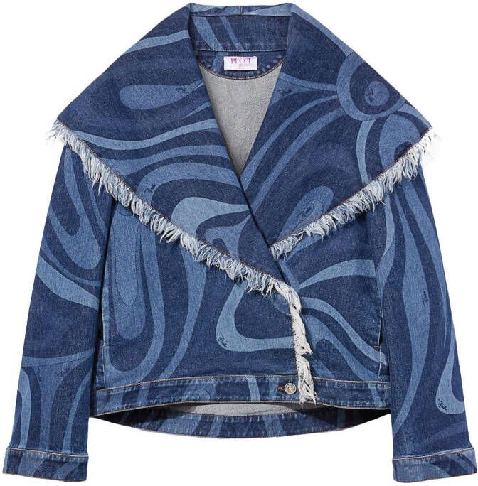 PUCCI Denim jack Blauw
