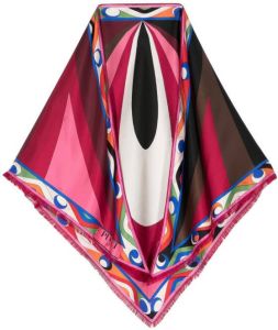 PUCCI Sjaal met grafische print Roze