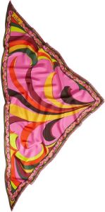 PUCCI graphic-print silk scarf Roze