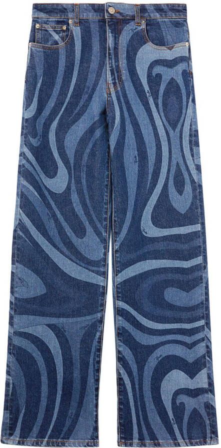 PUCCI Jeans met wijde pijpen Blauw