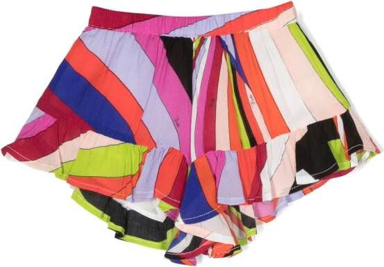 PUCCI Junior Shorts met abstract patroon Roze