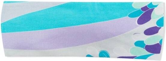 PUCCI Junior Haarband met abstracte print Blauw