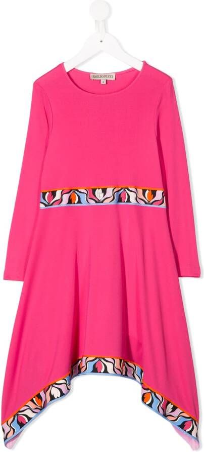PUCCI Junior Asymmetrische jurk Roze