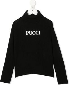 PUCCI Junior Coltrui met geborduurd logo Zwart