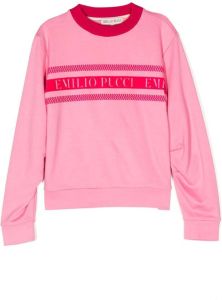 PUCCI Junior Sweater met logo Roze