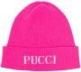 PUCCI Junior Intarsia muts Roze - Thumbnail 1
