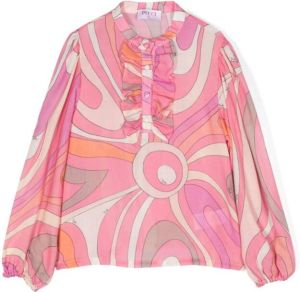 PUCCI Junior Shirt met print Roze