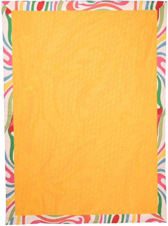 PUCCI Junior Handdoek met contrasterende afwerking Oranje