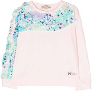 PUCCI Junior Sweater met ruches Roze