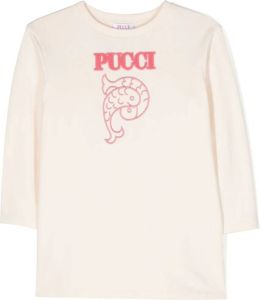 PUCCI Junior Shorts met logo-reliëf Beige