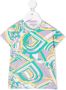 PUCCI Junior T-shirt met geometrische print Groen - Thumbnail 1
