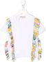PUCCI Junior T-shirt met ruches Wit - Thumbnail 1