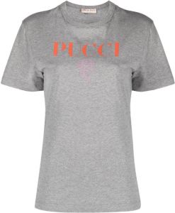 PUCCI T-shirt met logoprint 707 ANTHRACITE MELANGE