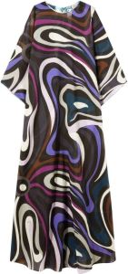 PUCCI Maxi-jurk met abstracte print Paars