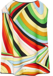 PUCCI Mini-jurk met abstracte print Groen