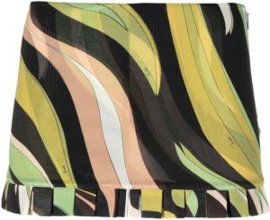 PUCCI Mini-rok met print Groen