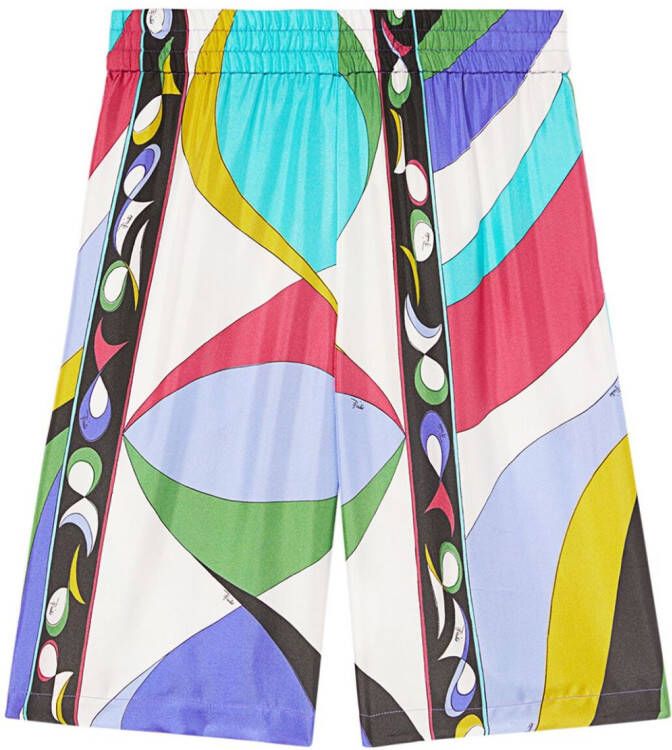 PUCCI Shorts met abstracte print Paars