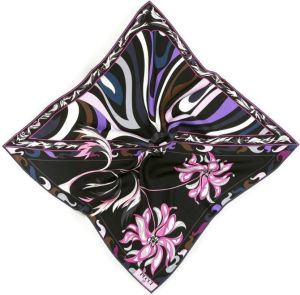 PUCCI Sjaal met abstracte print Zwart