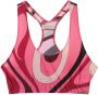PUCCI Sport-bh met abstracte print Roze - Thumbnail 1