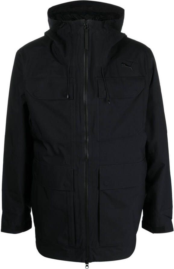 PUMA Windjack met vlakken Zwart