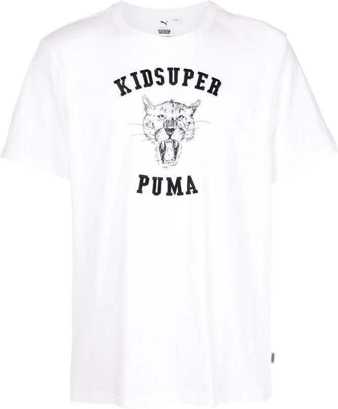 PUMA x Kidsuper T-shirt met logoprint Wit
