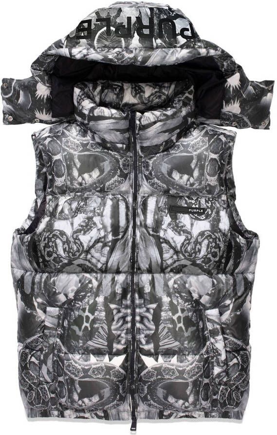 Purple Brand Bodywarmer met print Grijs