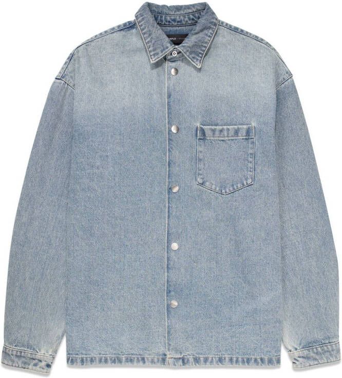 Purple Brand Denim shirtjack Blauw
