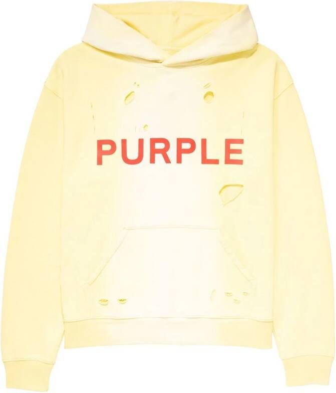 Purple Brand French Terry PO hoodie Geel