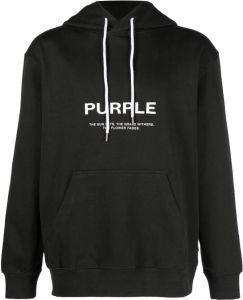 Purple Brand Hoodie met logoprint Grijs