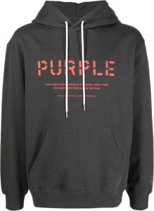 Purple Brand Hoodie met logoprint Groen