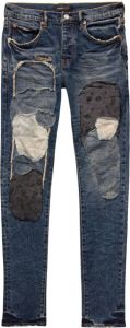 Purple Brand Jeans met patchdetail Blauw