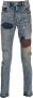 Purple Brand Jeans met patchwork Blauw - Thumbnail 1