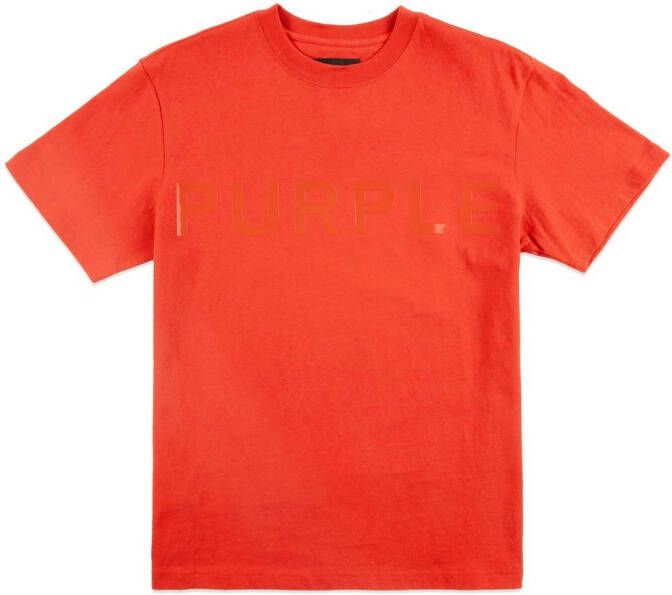 Purple Brand Katoenen T-shirt Oranje